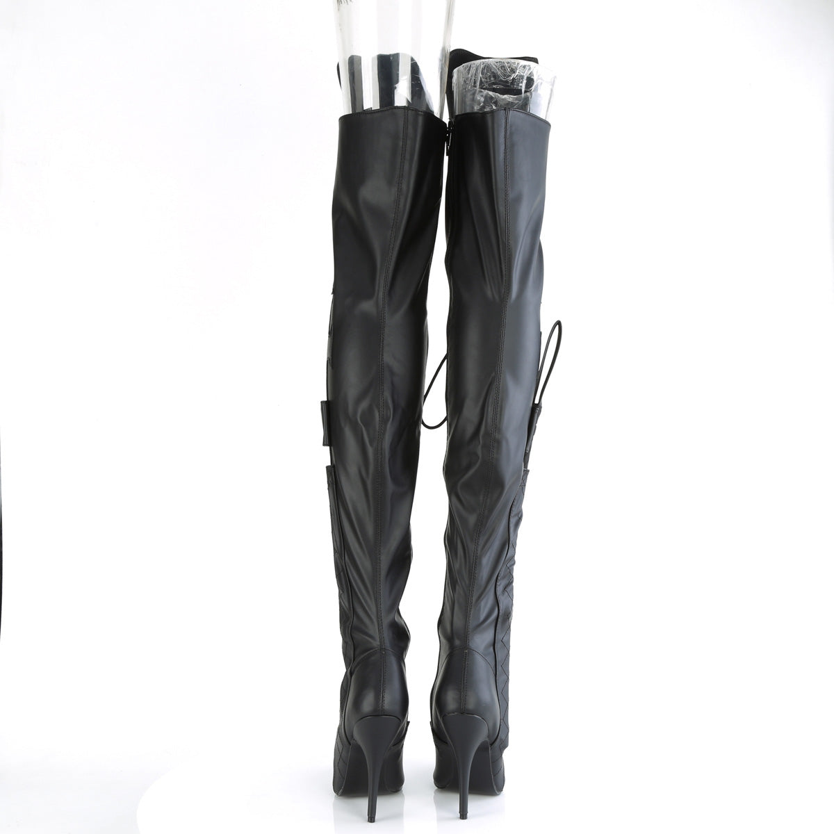 【PLEASER】SEDUCE-3082 シングルソールシューズ Blk Str. Faux Leather【取寄】