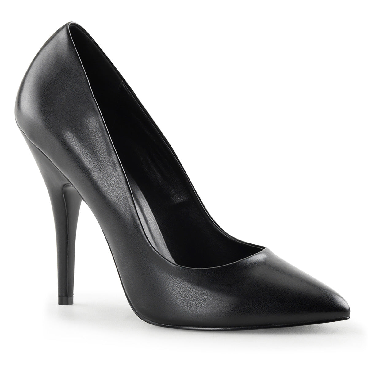 【PLEASER】SEDUCE-420 シングルソールシューズ Blk Faux Leather【取寄】