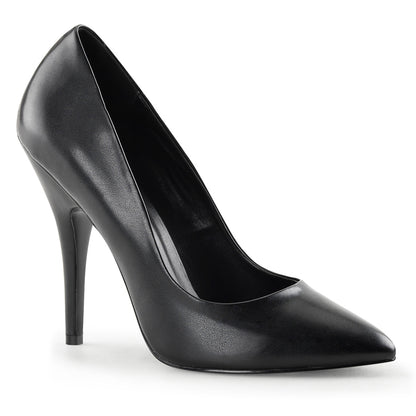 【PLEASER】SEDUCE-420 シングルソールシューズ Blk Faux Leather【取寄】