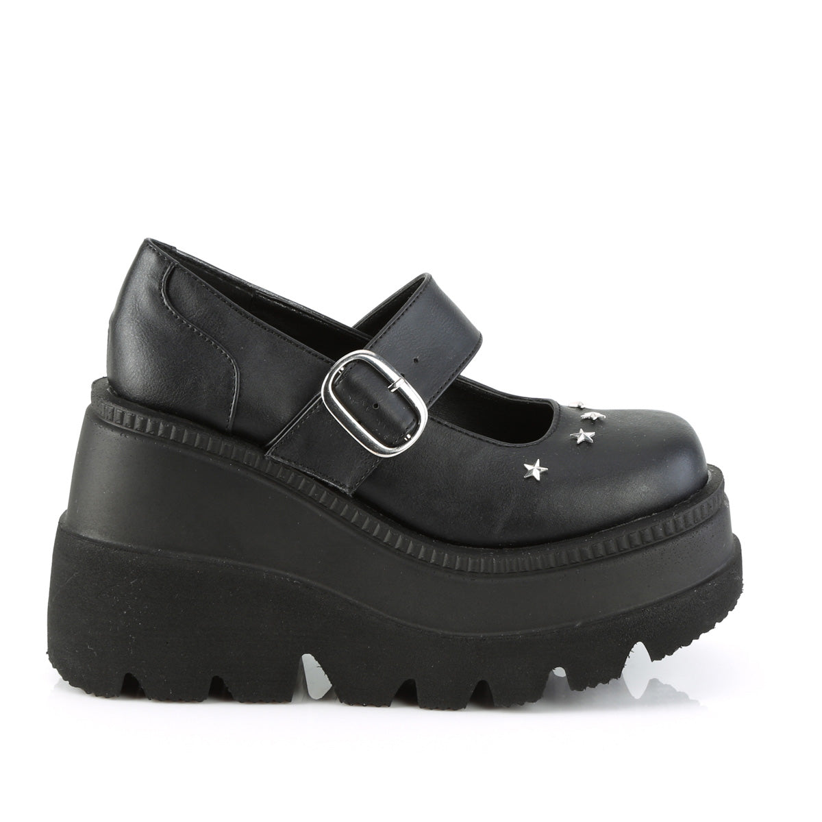 【DEMONIA】SHAKER-23 ヒール Blk Vegan Leather【取寄】