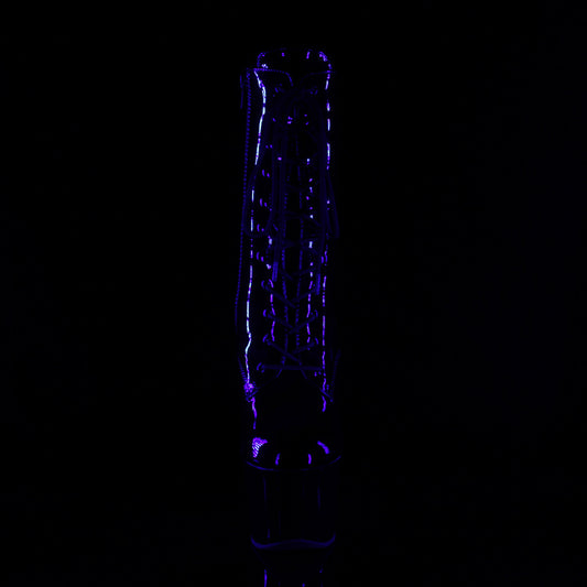 【PLEASER】SKY-1020TT シューズ Blk Pat/Blk-Neon H. Pink【取寄】