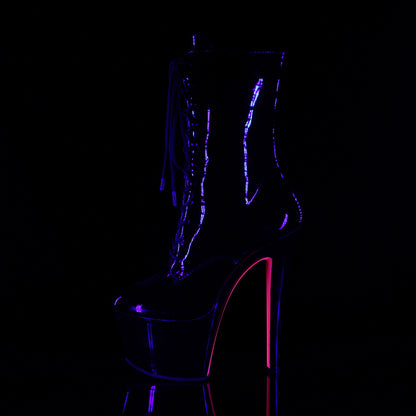 【PLEASER】SKY-1020TT シューズ Blk Pat/Blk-Neon H. Pink【取寄】