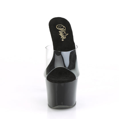 【PLEASER】SKY-301CRS シューズ Clr/Blk-Slv AB Rhinestone【取寄】