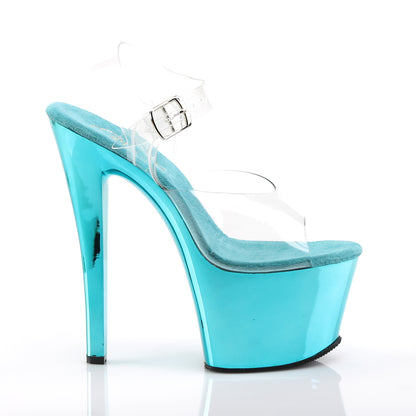 【PLEASER】SKY-308 シューズ Clr/Turquoise Chrome【取寄】