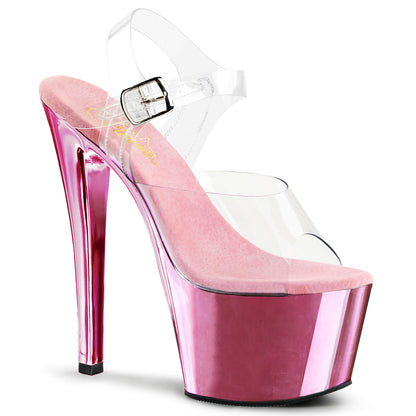 【PLEASER】SKY-308 シューズ Clr/B. Pink Chrome【取寄】