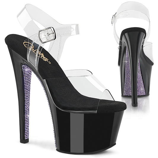 【PLEASER】SKY-308CRS シューズ Clr/Blk-Lavender RS【取寄】