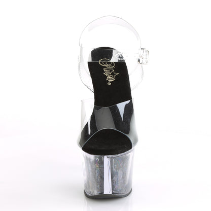 【PLEASER】SKY-308GF シューズ Clr/Blk Multi Glitter【取寄】