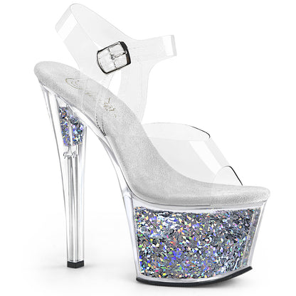 【PLEASER】SKY-308GF シューズ Clr/Slv Multi Glitter【取寄】