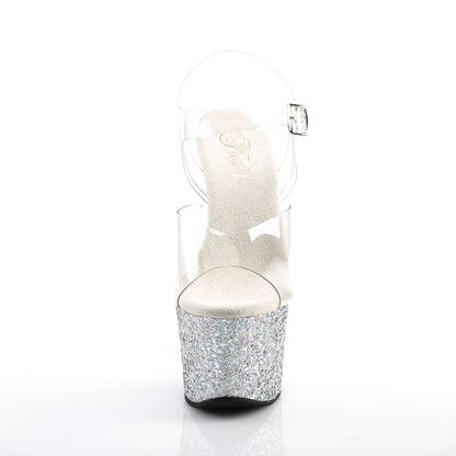 【PLEASER】SKY-308LG シューズ Clr/Slv Multi Glitter【取寄】