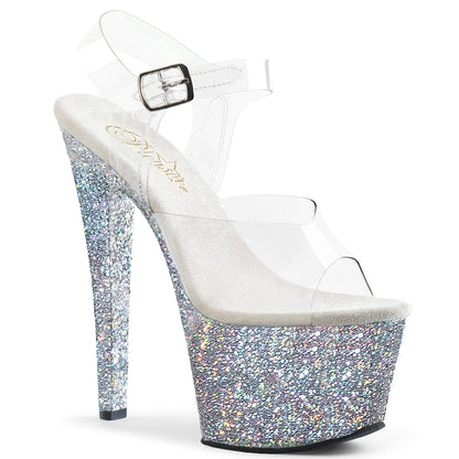 【PLEASER】SKY-308LG シューズ Clr/Slv Multi Glitter【取寄】