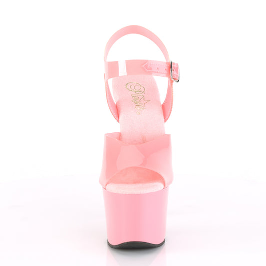 【PLEASER】SKY-308N プラットフォームシューズ Baby Pink (Jelly-Like) TPU/Baby Pink【取寄】
