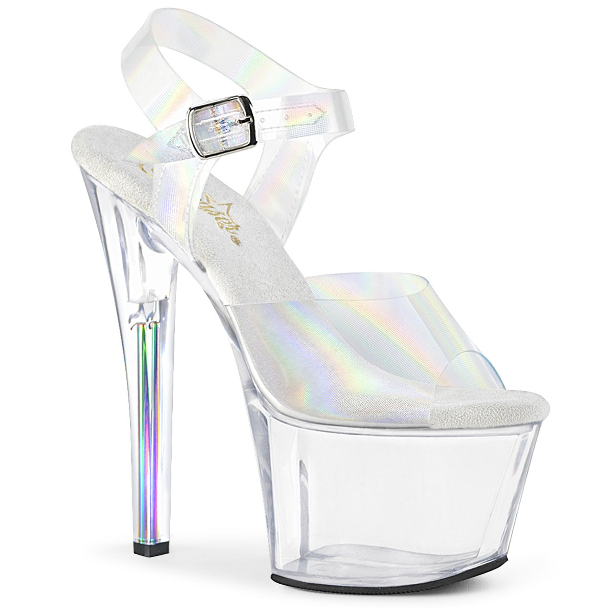 【PLEASER】SKY-308N-RBH シューズ Clr Hologram TPU/Clr【取寄】