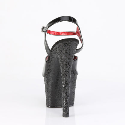 【PLEASER】SKY-309 シューズ Blk Pat/Blk Glitter【取寄】