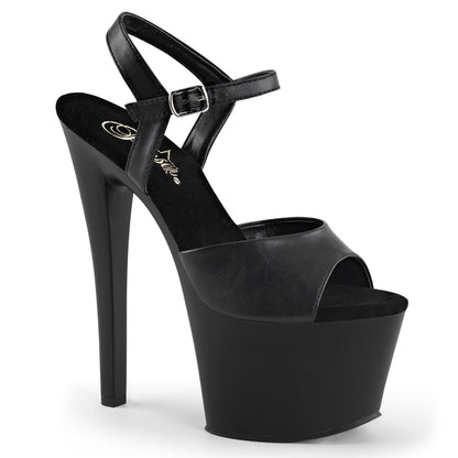 【PLEASER】SKY-309 シューズ Blk Faux Leather/Blk Matte【取寄】