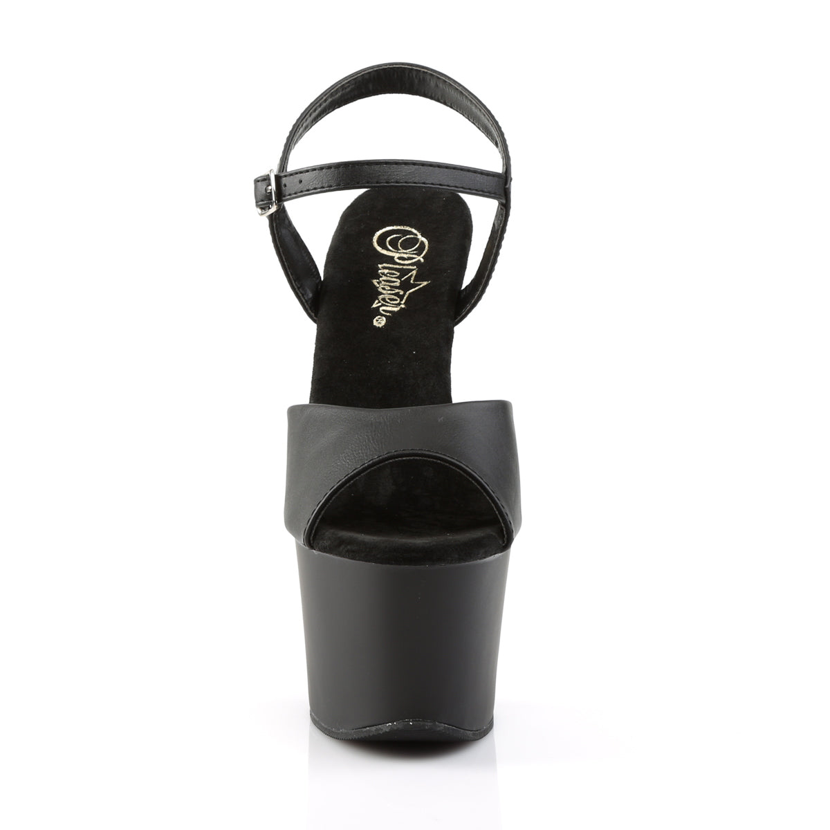 【PLEASER】SKY-309 シューズ Blk Faux Leather/Blk Matte【取寄】