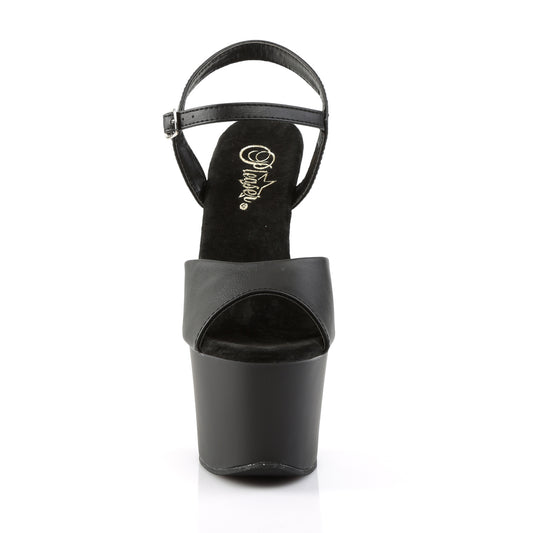 【PLEASER】SKY-309 シューズ Blk Faux Leather/Blk Matte【取寄】
