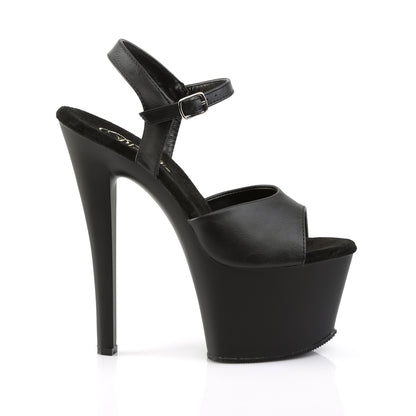 【PLEASER】SKY-309 シューズ Blk Faux Leather/Blk Matte【取寄】
