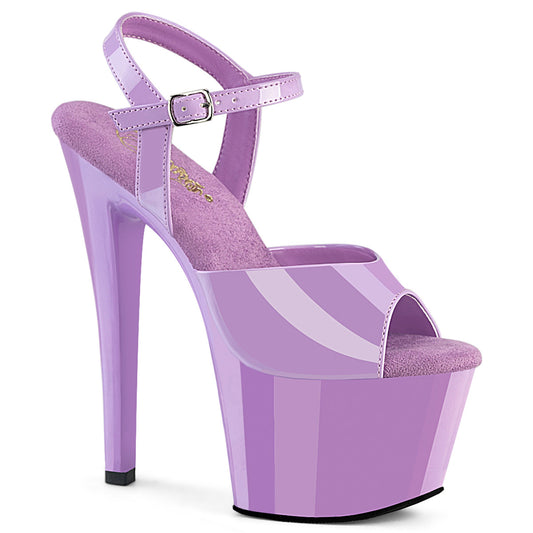 【PLEASER】SKY-309 プラットフォームシューズ Lavender Pat/Lavender【取寄】