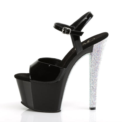 【PLEASER】SKY-309CHRS シューズ Blk/Blk-Slv AB RSTN【取寄】