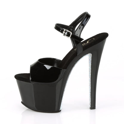 【PLEASER】SKY-309CRS シューズ Blk/Blk-Slv AB RSTN【取寄】