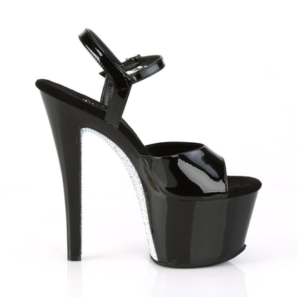 【PLEASER】SKY-309CRS シューズ Blk/Blk-Slv AB RSTN【取寄】