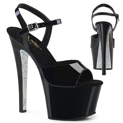 【PLEASER】SKY-309CRS シューズ Blk/Blk-Slv AB RSTN【取寄】