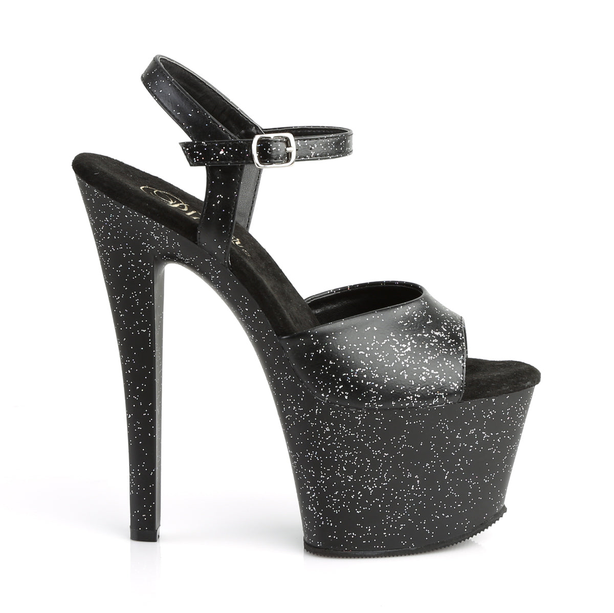 【PLEASER】SKY-309MMG シューズ Blk Faux Leather/Blk Matte【取寄】