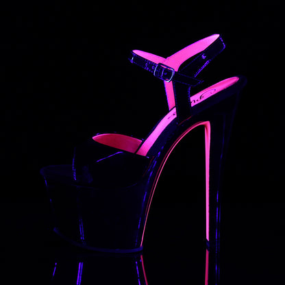 【PLEASER】SKY-309TT シューズ Blk Pat/Blk-Neon H. Pink【取寄】