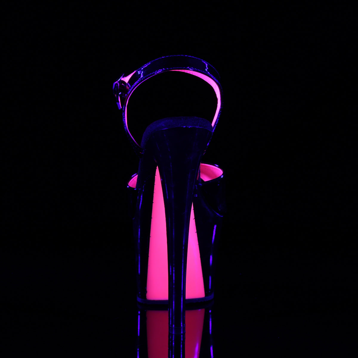 【PLEASER】SKY-309TT シューズ Blk Pat/Blk-Neon H. Pink【取寄】