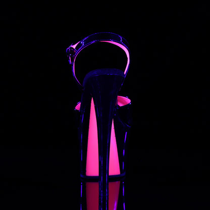 【PLEASER】SKY-309TT シューズ Blk Pat/Blk-Neon H. Pink【取寄】