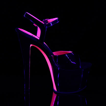 【PLEASER】SKY-309TT シューズ Blk Pat/Blk-Neon H. Pink【取寄】