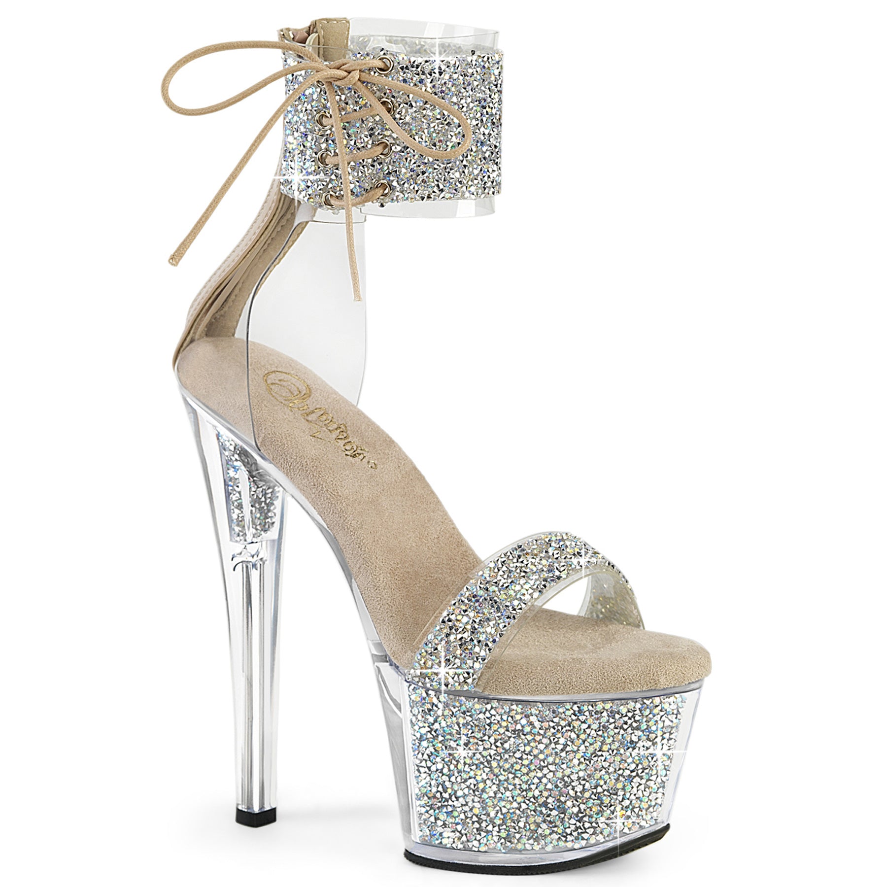 【PLEASER】SKY-327RSI シューズ Slv Multi RS-Nude/Slv RS【取寄】