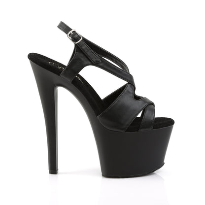 【PLEASER】SKY-330 シューズ Blk Faux Leather/Blk Matte【取寄】