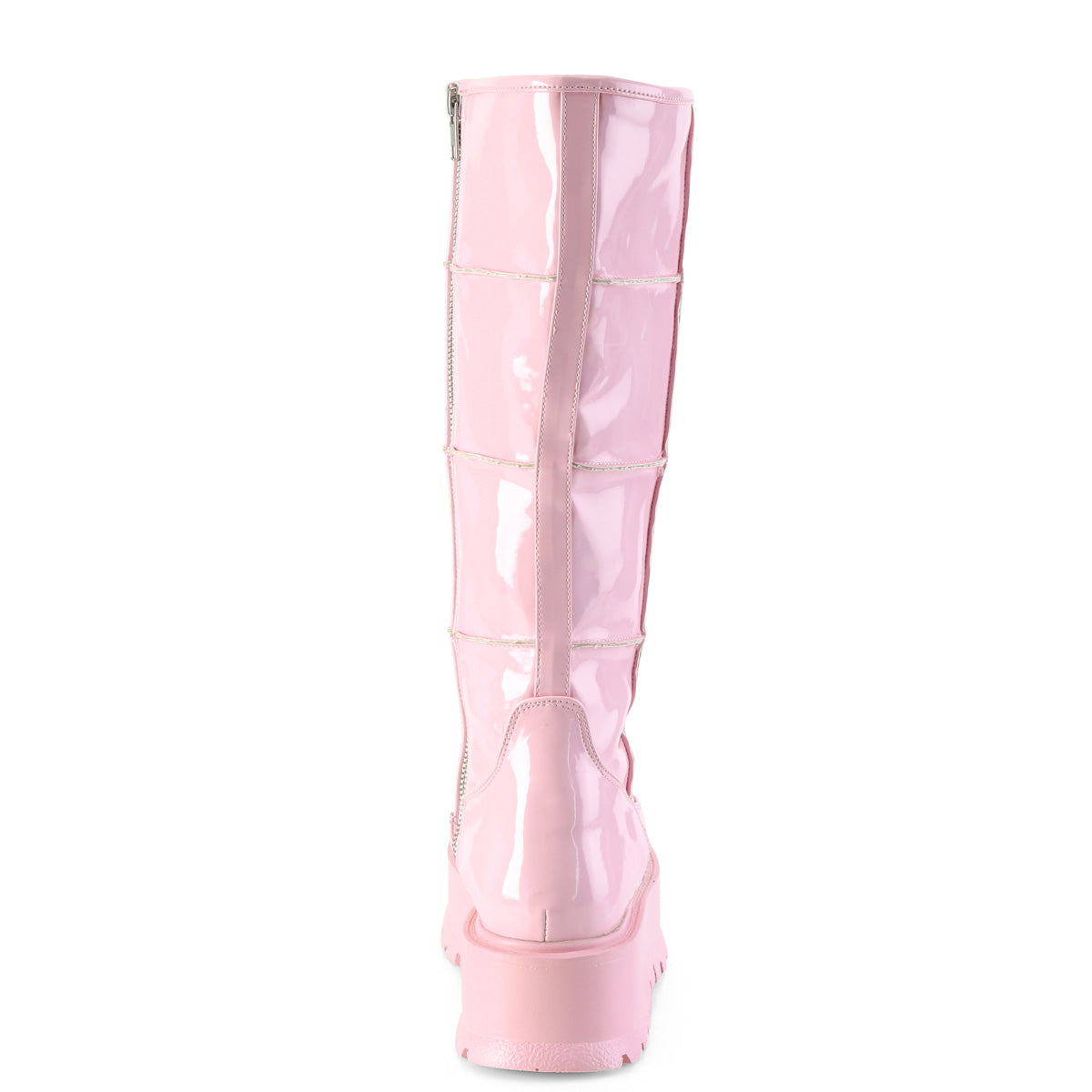 【DEMONIA】SLACKER-230 ミドルブーツ B. Pink Hologram Pat【取寄】