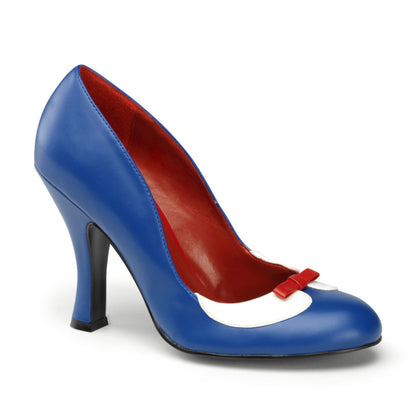 【PIN UP COUTURE】SMITTEN-05 シングルソールシューズ Navy Blue-Wht Pu【取寄】