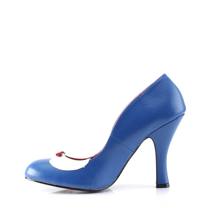 【PIN UP COUTURE】SMITTEN-05 シングルソールシューズ Navy Blue-Wht Pu【取寄】