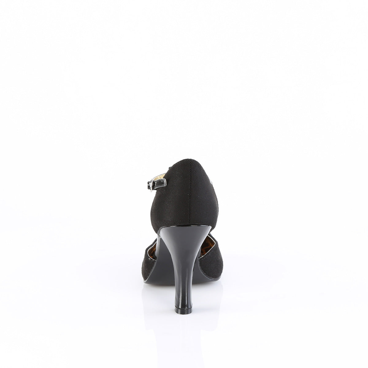 【PIN UP COUTURE】SMITTEN-10 シングルソールシューズ Blk M. Suede-Blk Pat【取寄】