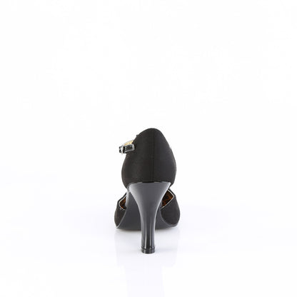 【PIN UP COUTURE】SMITTEN-10 シングルソールシューズ Blk M. Suede-Blk Pat【取寄】