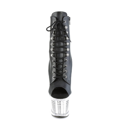 【PLEASER】SPECTATOR-1021RS シューズ Blk Faux Leather/Slv RS-Chrome【取寄】
