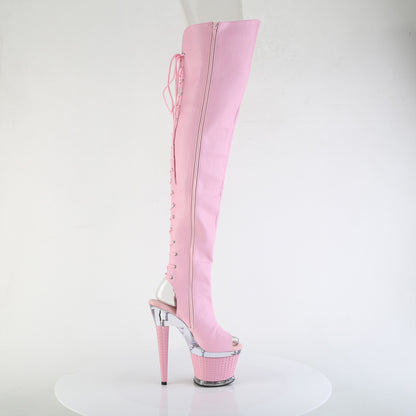 【PLEASER】SPECTATOR-3030 プラットフォームシューズ B. Pink Faux Leather/Clr-B. Pink Ma【取寄】