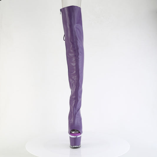 【PLEASER】SPECTATOR-3030 シューズ Purple Faux Leather/Clr-Purple Matt【取寄】