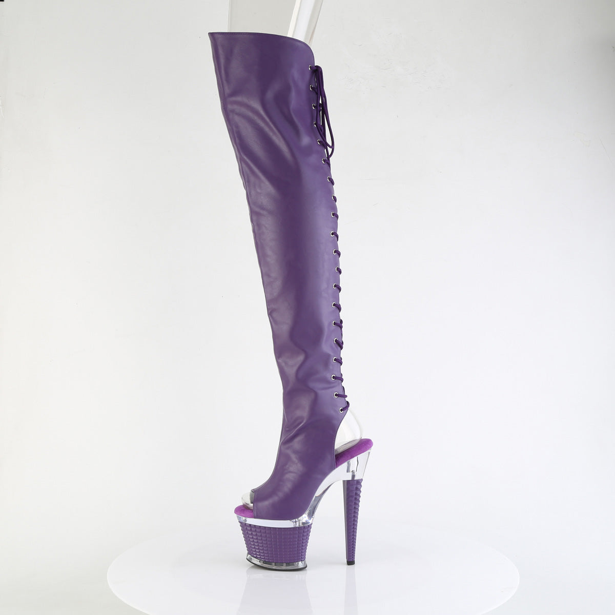 【PLEASER】SPECTATOR-3030 シューズ Purple Faux Leather/Clr-Purple Matt【取寄】