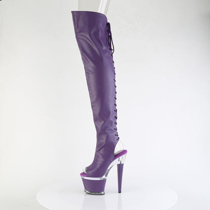 【PLEASER】SPECTATOR-3030 シューズ Purple Faux Leather/Clr-Purple Matt【取寄】