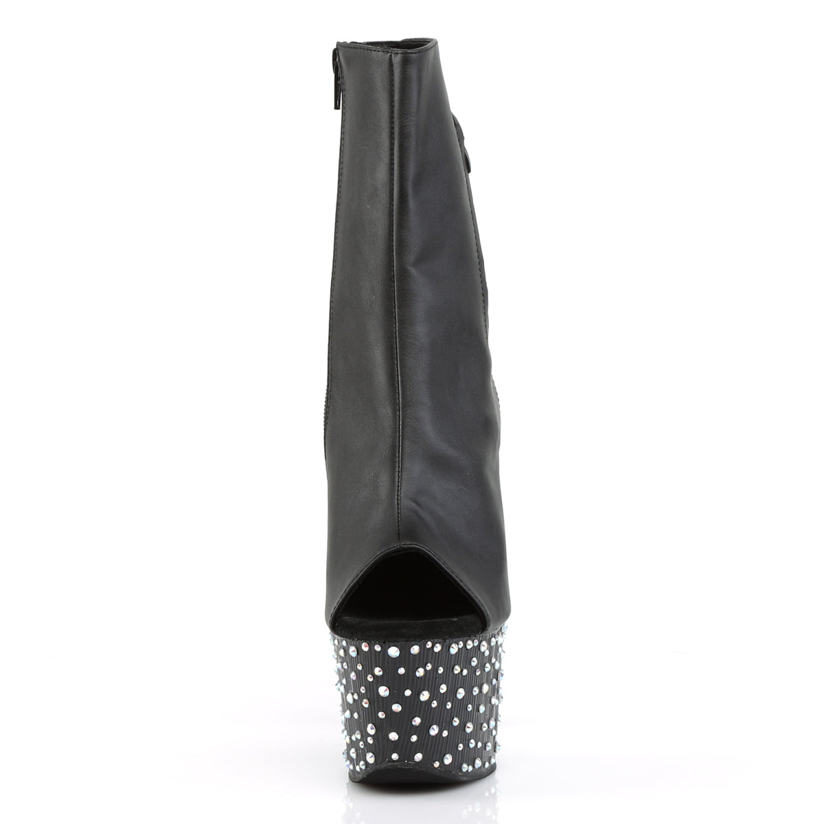 【PLEASER】STARDANCE-1018-7 シューズ Blk Faux Leather/Blk-Slv Multi RS【取寄】