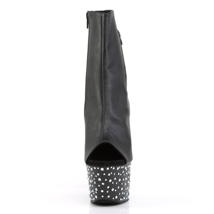 【PLEASER】STARDANCE-1018-7 シューズ Blk Faux Leather/Blk-Slv Multi RS【取寄】