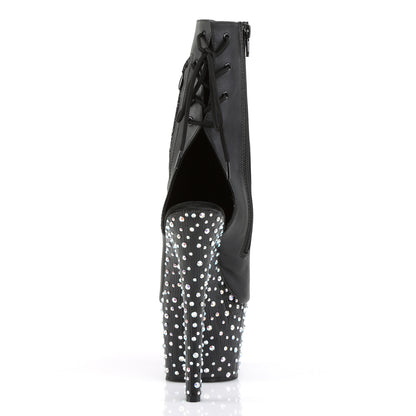 【PLEASER】STARDANCE-1018-7 シューズ Blk Faux Leather/Blk-Slv Multi RS【取寄】