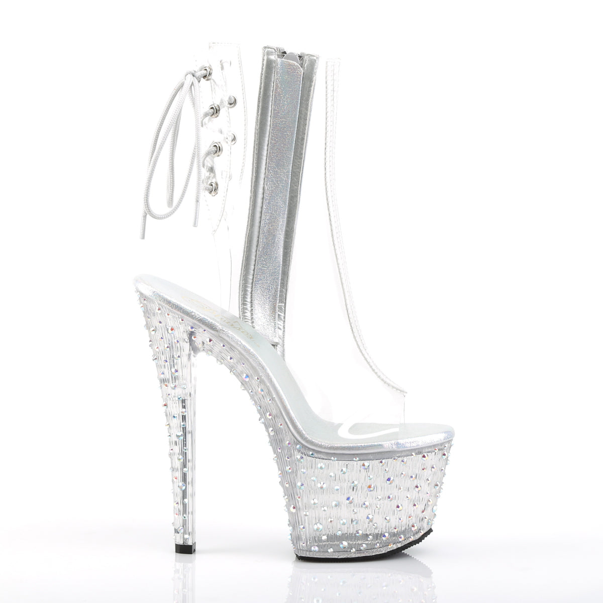 【PLEASER】STARDANCE-1018C-7 シューズ Clr/Clr-Slv Multi RS【取寄】