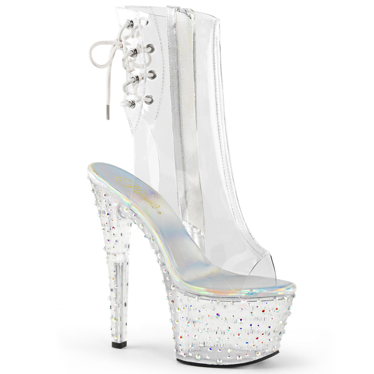 【PLEASER】STARDANCE-1018C-7 シューズ Clr/Clr-Slv Multi RS【取寄】