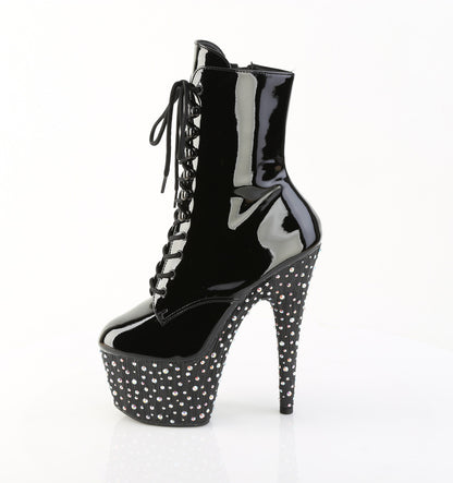 【PLEASER】STARDANCE-1020 シューズ Blk Pat/Blk-Slv Multi RS【取寄】