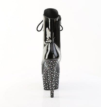 【PLEASER】STARDANCE-1020 シューズ Blk Pat/Blk-Slv Multi RS【取寄】